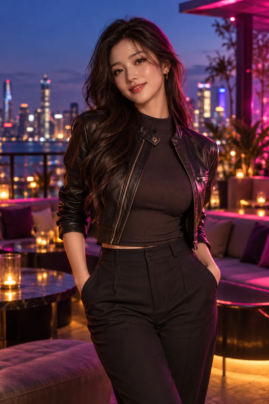City nights — adult game character concept